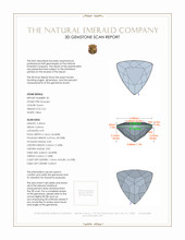 0.82 Ct.Tw.Total Carat Weight Emerald Pair from Colombia 3 D Scan Report