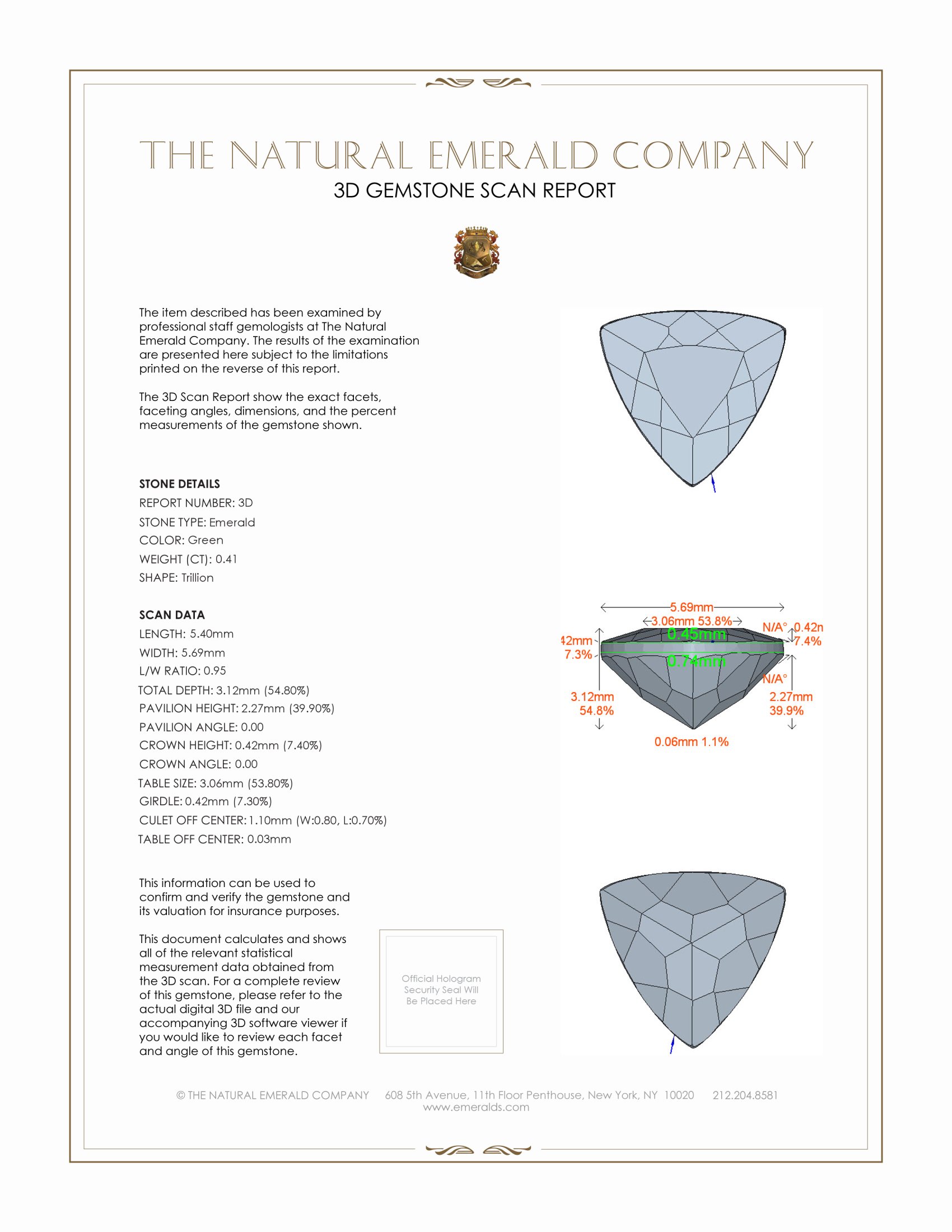 0.82 Ct.Tw. Emerald Pair from Colombia