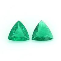 0.86 Ct.Tw.Total Carat Weight Emerald Pair from Colombia Video