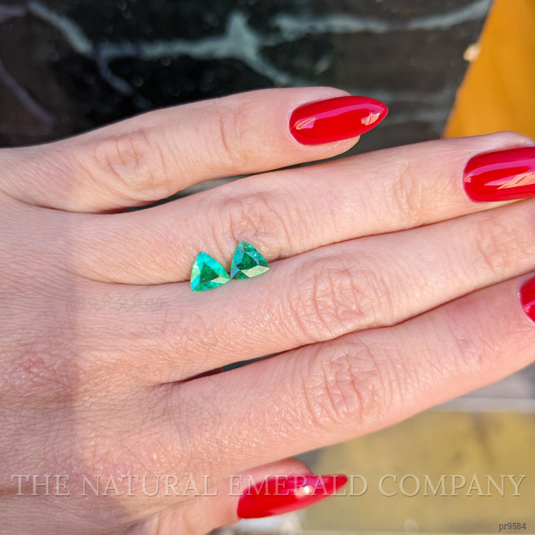 0.86 Ct.Tw. Emerald Pair from Colombia