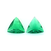 0.55 Ct.Tw.Total Carat Weight Emerald Pair from Colombia Video