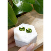 8.00&nbsp;Ct.Tw.Total Carat Weight Peridot Pair from Burma (Myanmar) Life Style