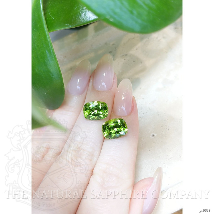 8.00 Ct.Tw. Peridot Pair from Burma (Myanmar)