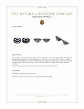 2.42 Ct.Tw.Total Carat Weight Bluish Grey Spinel Pair from Tanzania Appraisal
