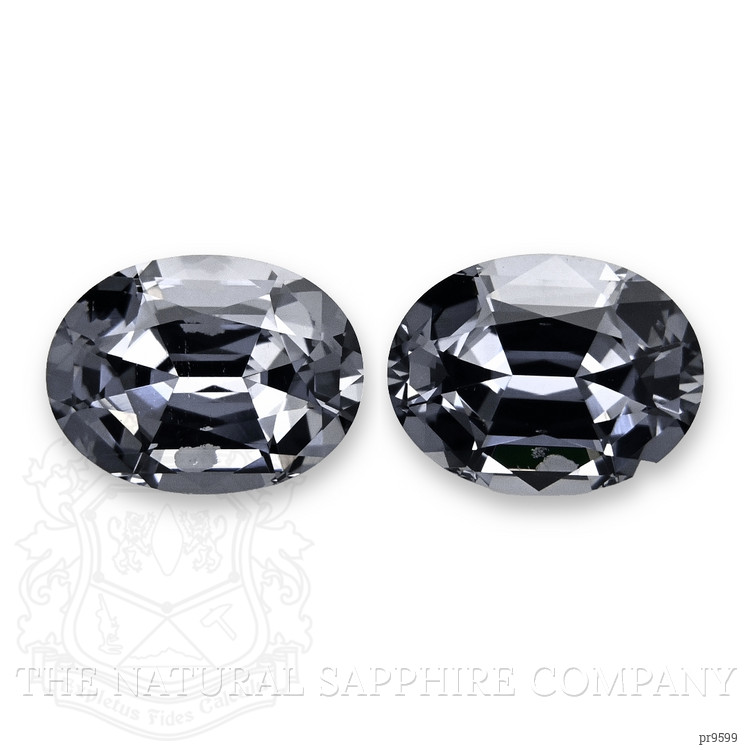 2.42 Ct.Tw. Bluish Grey Spinel Pair from Tanzania