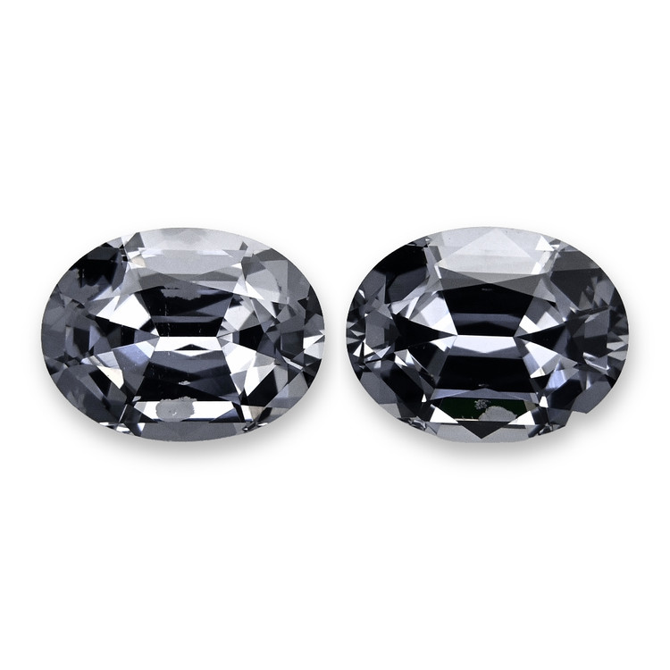 2.42 Ct.Tw. Bluish Grey Spinel Pair from Tanzania