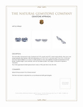 1.92 Ct.Tw.Total Carat Weight Greyish Blue Spinel Pair from Tanzania Appraisal