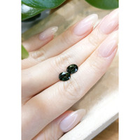 3.58&nbsp;Ct.Tw.Total Carat Weight Bluish Green Sapphire Pair from Madagascar Life Style