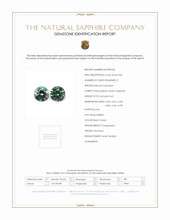 0.86 Ct.Tw.Total Carat Weight Sapphire Pair from Montana Scan Report