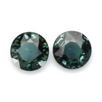 2.03 Ct.Tw.Total Carat Weight Bluish Green Sapphire Pair from Australia Video