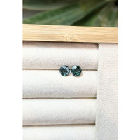 2.03&nbsp;Ct.Tw.Total Carat Weight Bluish Green Sapphire Pair from Australia Life Style