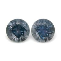 0.91&nbsp;Ct.Tw.Total Carat Weight Greyish Blue Sapphire Pair from Montana Video