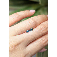 0.71 Ct.Tw.Total Carat Weight Sapphire Pair from Montana Life Style