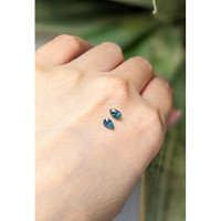 0.71 Ct.Tw.Total Carat Weight Sapphire Pair from Montana Life Style