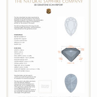 0.71 Ct.Tw.Total Carat Weight Sapphire Pair from Montana 3 D Scan Report