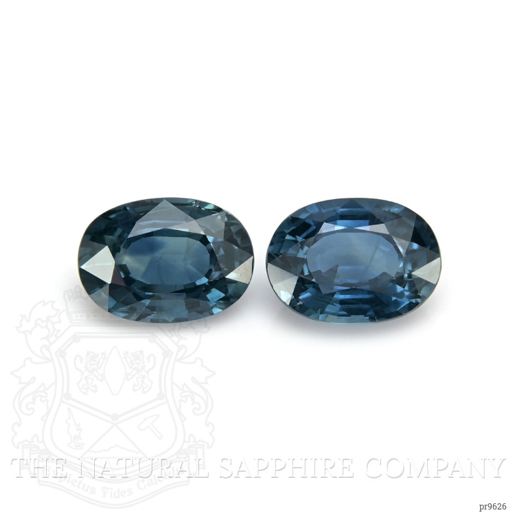 2.30 Ct.Tw. Greenish Blue Sapphire Pair from Madagascar
