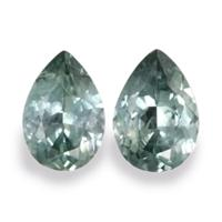 0.96&nbsp;Ct.Tw.Total Carat Weight Bluish Green Sapphire Pair from Montana Video