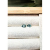0.96&nbsp;Ct.Tw.Total Carat Weight Bluish Green Sapphire Pair from Montana Life Style