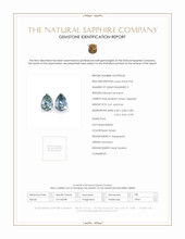 1.25 Ct.Tw.Total Carat Weight Sapphire Pair from Montana Scan Report