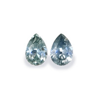 1.25 Ct.Tw.Total Carat Weight Bluish Green Sapphire Pair from Montana Video
