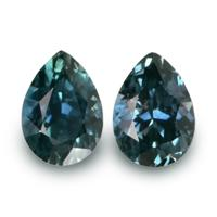 1.36&nbsp;Ct.Tw.Total Carat Weight Greenish Blue Sapphire Pair from Montana Video
