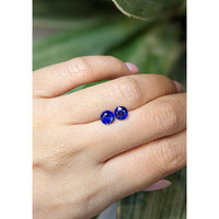 1.85&nbsp;Ct.Tw.Total Carat Weight Blue Sapphire Pair from Ceylon (Sri Lanka) Life Style