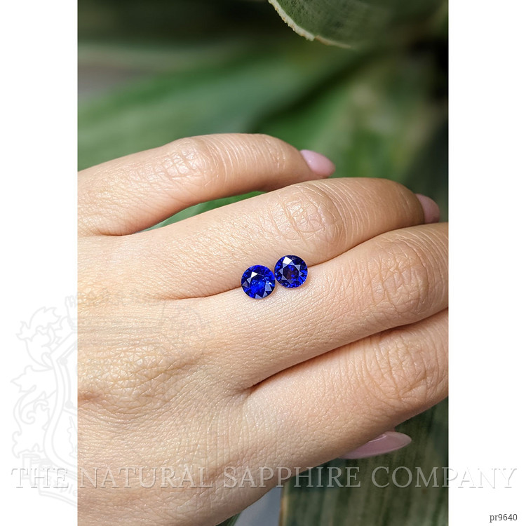 1.85 Ct.Tw. Blue Sapphire Pair from Ceylon (Sri Lanka)