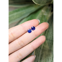1.85&nbsp;Ct.Tw.Total Carat Weight Blue Sapphire Pair from Ceylon (Sri Lanka) Life Style