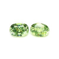 0.65 Ct.Tw.Total Carat Weight Demantoid Garnet Pair from Namibia Video