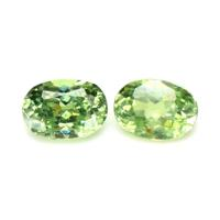 0.65 Ct.Tw.Total Carat Weight Demantoid Garnet Pair from Namibia Video