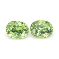 0.67 Ct.Tw.Total Carat Weight Demantoid Garnet Pair Video
