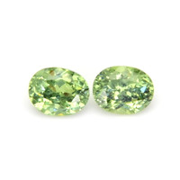 0.67 Ct.Tw.Total Carat Weight Demantoid Garnet Pair from Namibia Video