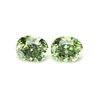 0.57 Ct.Tw.Total Carat Weight Demantoid Garnet Pair from Namibia Video