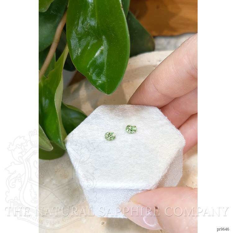 0.83 Ct.Tw. Demantoid Garnet Pair from Namibia