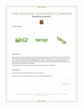 0.87 Ct.Tw.Total Carat Weight Demantoid Garnet Pair from Namibia Appraisal