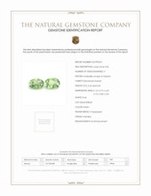 0.87 Ct.Tw.Total Carat Weight Demantoid Garnet Pair from Namibia Scan Report