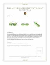 0.94 Ct.Tw.Total Carat Weight Demantoid Garnet Pair from Namibia Appraisal