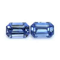 1.40&nbsp;Ct.Tw.Total Carat Weight Blue Sapphire Pair from Ceylon (Sri Lanka) Video