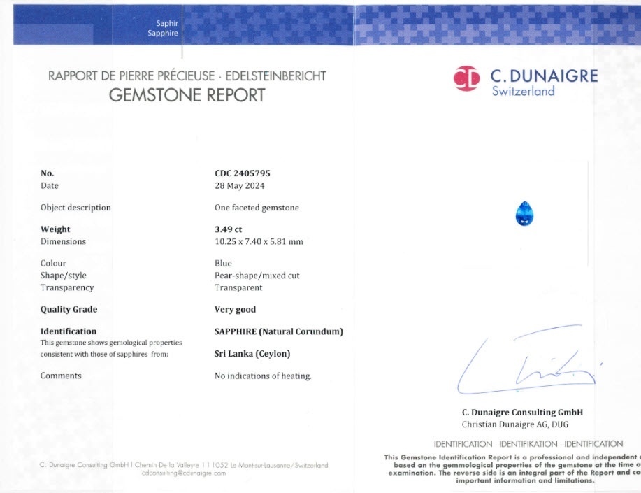 7.20 Ct.Tw. Blue Sapphire Pair from Ceylon (Sri Lanka)