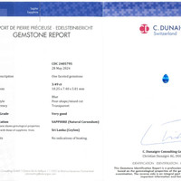 7.20&nbsp;Ct.Tw.Total Carat Weight Blue Sapphire Pair from Ceylon (Sri Lanka) Scan Report