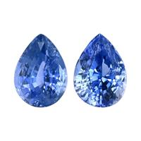 7.20&nbsp;Ct.Tw.Total Carat Weight Blue Sapphire Pair from Ceylon (Sri Lanka) Video