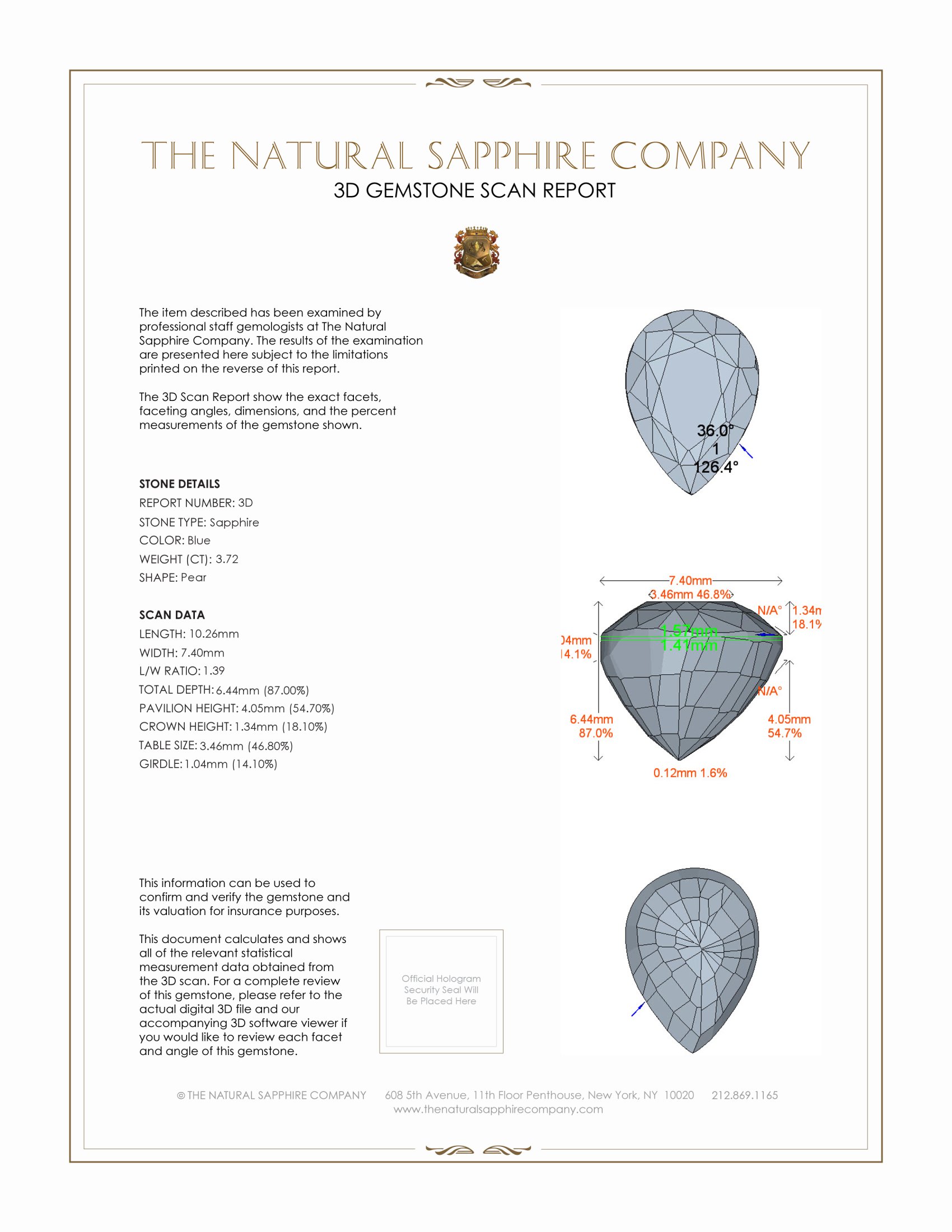7.20 Ct.Tw. Blue Sapphire Pair from Ceylon (Sri Lanka)