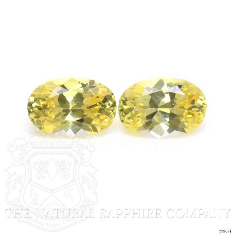 1.08 Ct.Tw. Yellow Sapphire Pair from Ceylon (Sri Lanka)