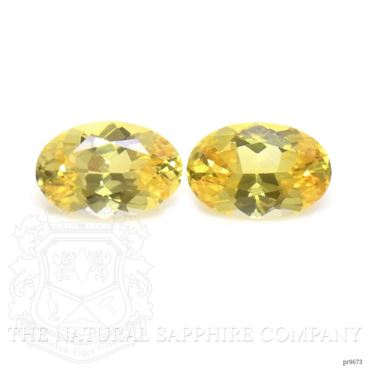1.06 Ct.Tw. Yellow Sapphire Pair from Ceylon (Sri Lanka)
