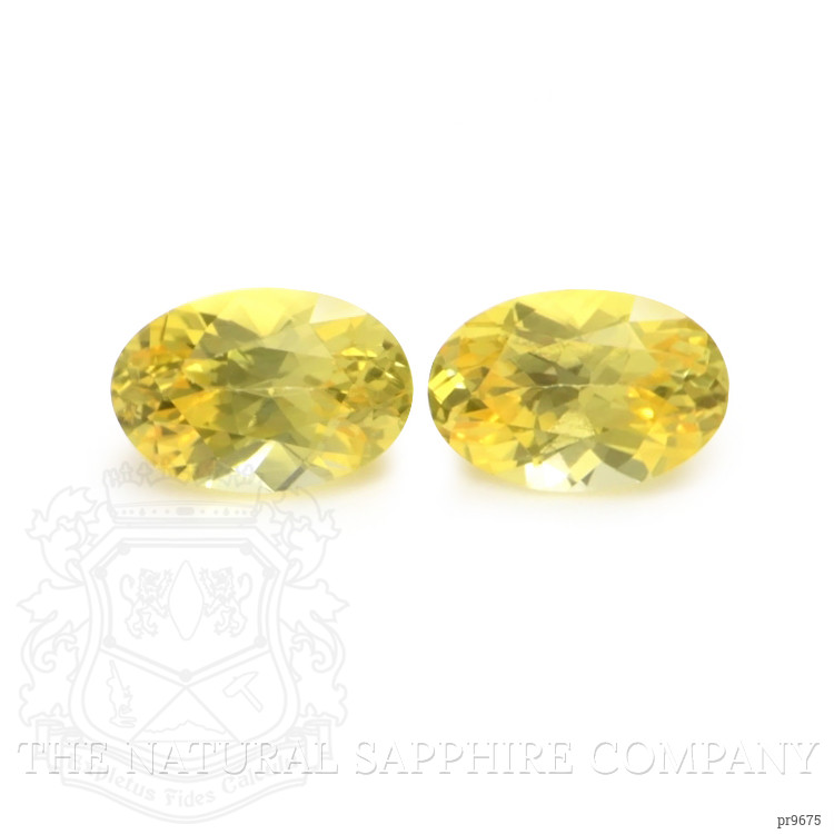 1.07 Ct.Tw. Yellow Sapphire Pair from Ceylon (Sri Lanka)
