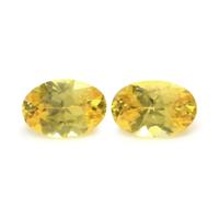 1.00&nbsp;Ct.Tw.Total Carat Weight Yellow Sapphire Pair from Ceylon (Sri Lanka) Video