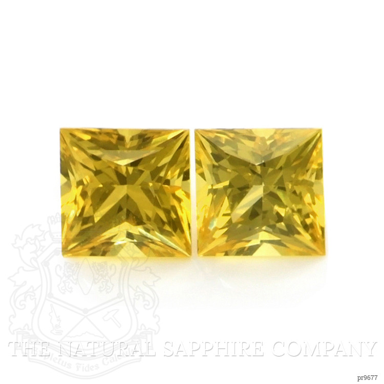 0.92 Ct.Tw. Yellow Sapphire Pair from Ceylon (Sri Lanka)