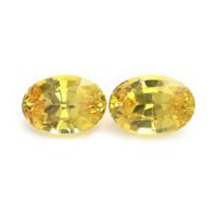 1.19&nbsp;Ct.Tw.Total Carat Weight Yellow Sapphire Pair from Ceylon (Sri Lanka) Video