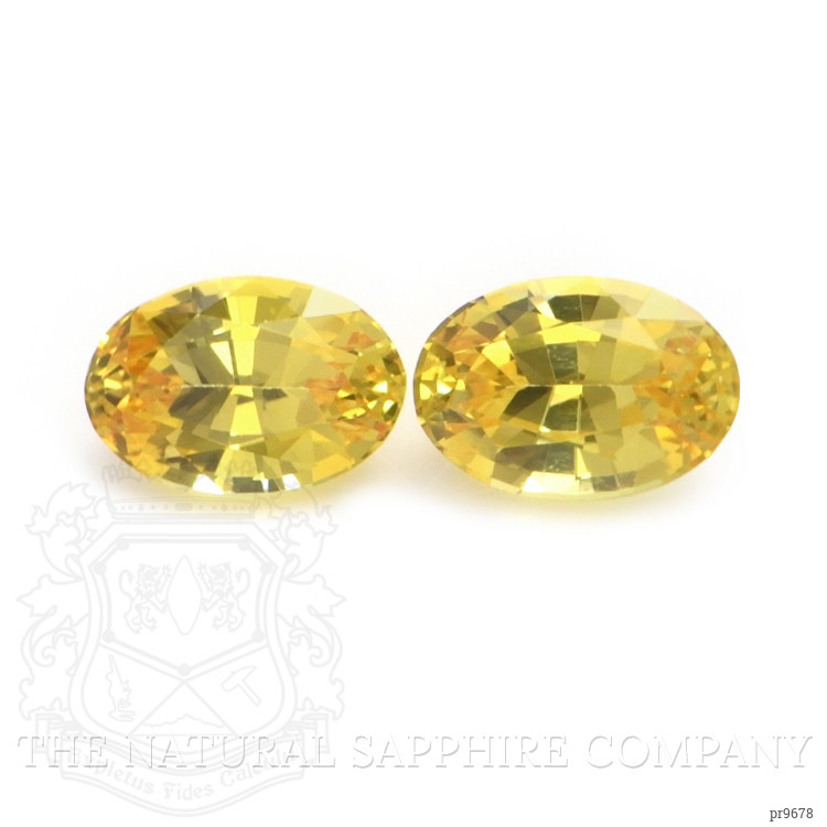 1.19 Ct.Tw. Yellow Sapphire Pair from Ceylon (Sri Lanka)