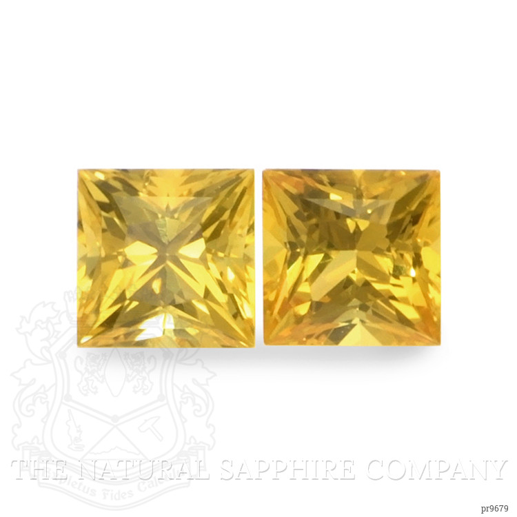 0.86 Ct.Tw. Yellow Sapphire Pair from Ceylon (Sri Lanka)